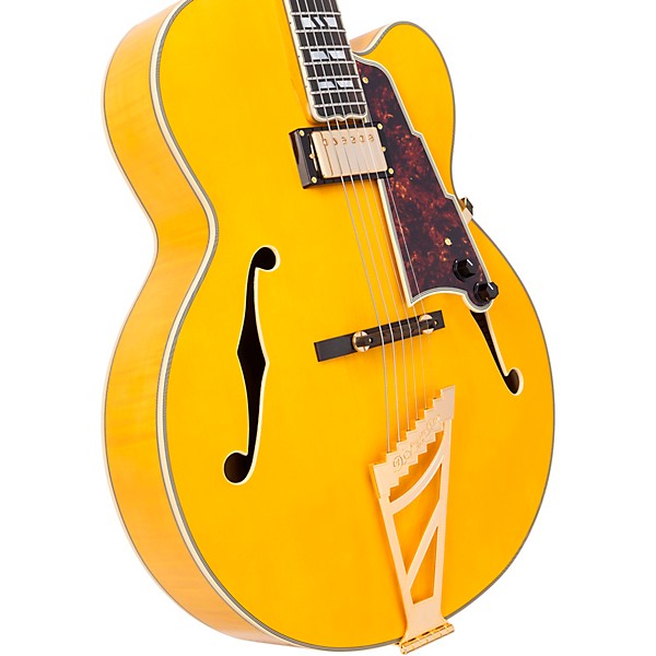 D'Angelico Excel EXL-1 Hollowbody Electric Guitar w/ Seymour Duncan 59 Humbucker Amber