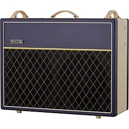 VOX AC30 Custom 30W 2x12 Limited-Edition Tube Guitar Combo Amp Blue/Cream