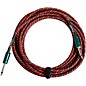 Fender Contour Holiday Instrument Cable 15 ft. Red/Green