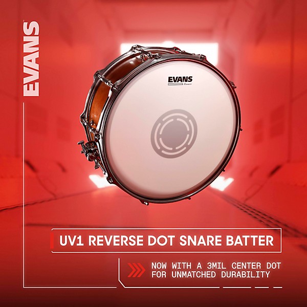 EVANS UV1 Reverse Dot Coated Snare Batter Drum Head 13 in.