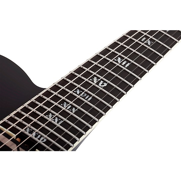 Schecter Guitar Research PT-7 FR-S SLS Elite Evil Twin Electric Guitar Satin Black