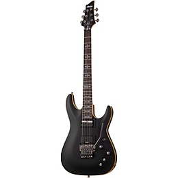 Schecter Guitar Research Demon-6 FR-S Electric Guitar Aged Black Satin