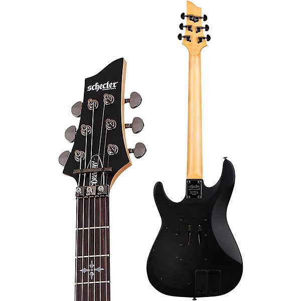 Schecter Guitar Research Demon-6 FR-S Electric Guitar Aged Black Satin