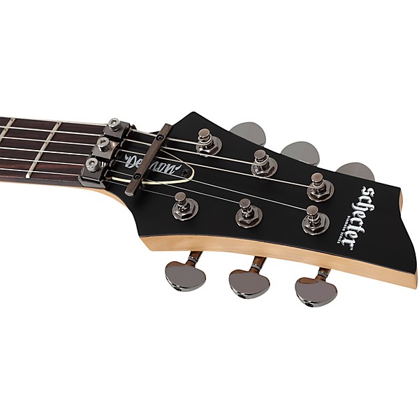 Schecter Guitar Research Demon-6 FR-S Electric Guitar Aged Black Satin