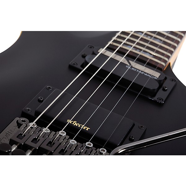 Schecter Guitar Research Demon-6 FR-S Electric Guitar Aged Black Satin