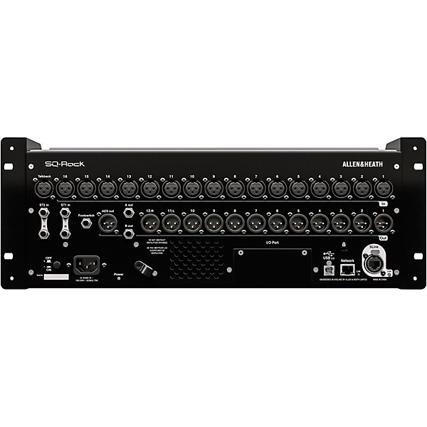 Allen & Heath SQ-RACK 48-Channel 96kHz XCVI Core Rack Mountable Digital Mixer With 7" HD Capacitive Touchscreen