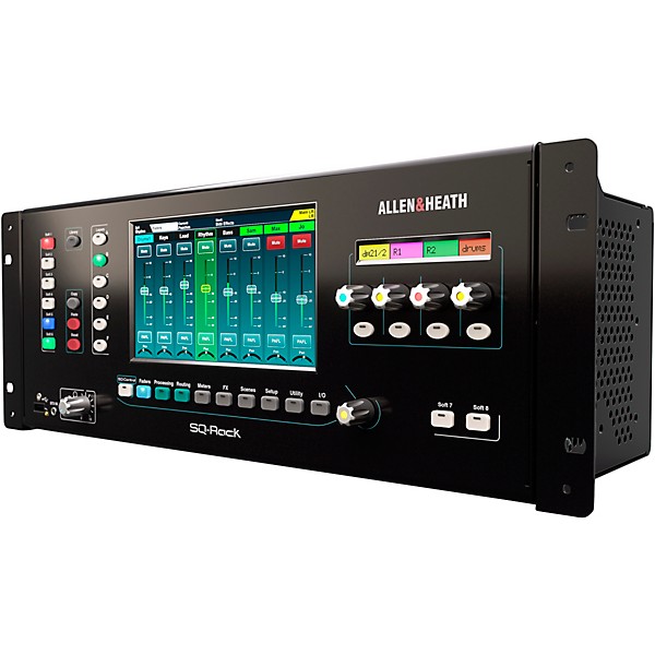 Allen & Heath SQ-RACK 48-Channel 96kHz XCVI Core Rack Mountable Digital Mixer With 7" HD Capacitive Touchscreen