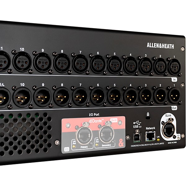 Allen & Heath SQ-RACK 48-Channel 96kHz XCVI Core Rack Mountable Digital Mixer With 7" HD Capacitive Touchscreen