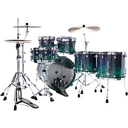 TAMA Starclassic Walnut/Birch 5-Piece Shell Pack with 22" Bass Drum and Chrome Hardware Nebula Mappa Burl Fade