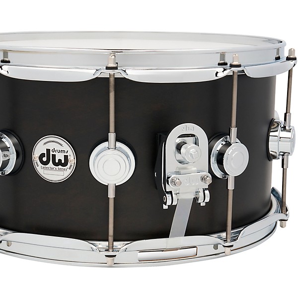 DW Collectors Series SSC Satin Oil Snare With Chrome Hardware 14 x 7 in. Satin Oil Ebony