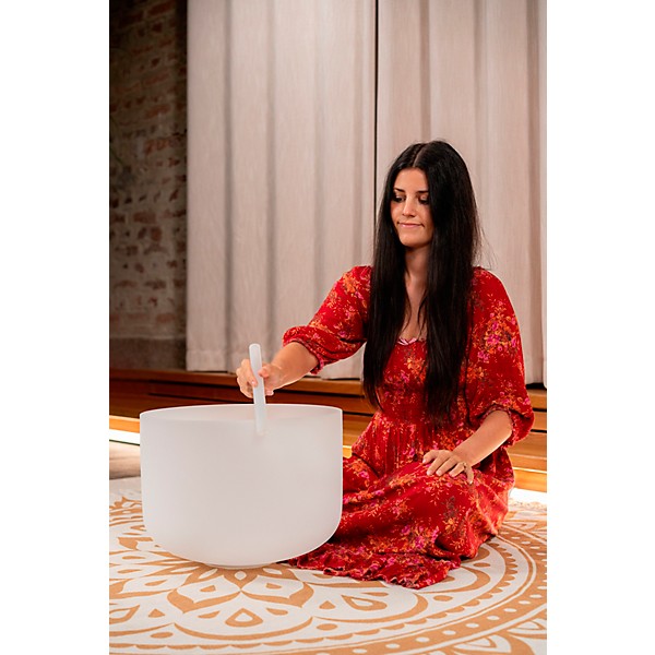MEINL Sonic Energy 440Hz Crystal Singing Bowl, Sacral Chakra 16 in.