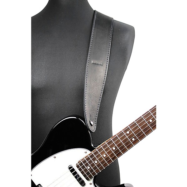 RICHTER Raw IV Nappa Guitar Strap Black