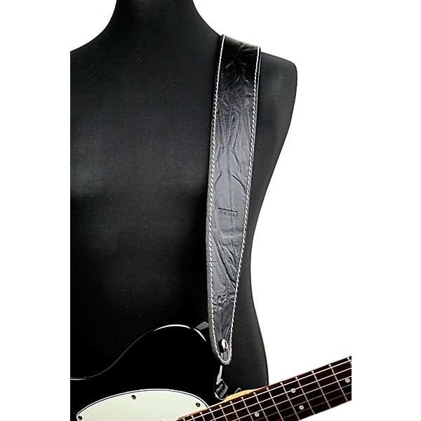 RICHTER Raw II Contour Guitar Strap Wrinkle Black