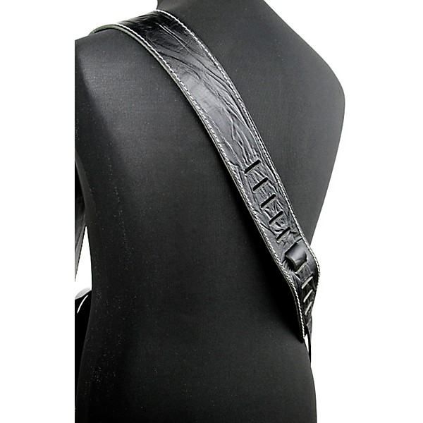 RICHTER Raw II Contour Guitar Strap Wrinkle Black