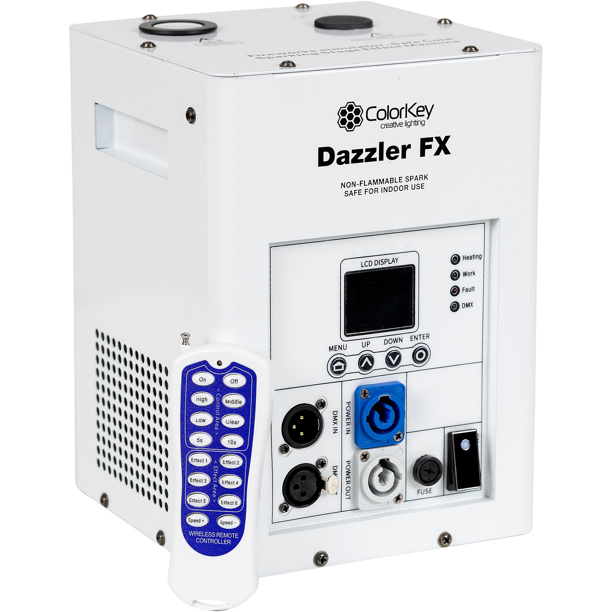 ColorKey Dazzler FX MKII Cold Spark Machine White | Guitar Center