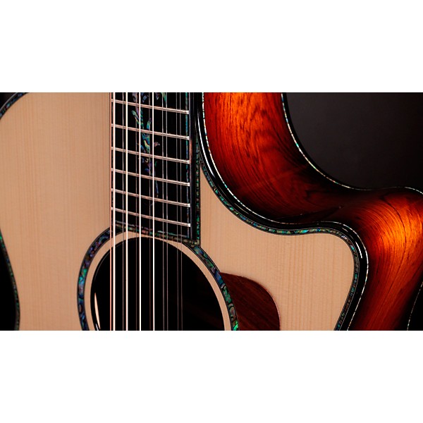 Taylor PS54ce 12-String Grand Auditorium Acoustic Electric Guitar Shaded Edge Burst