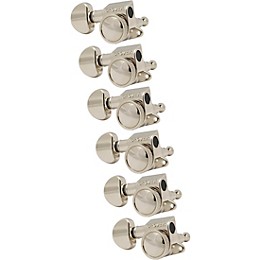 GROVER Mid-Size Roto-Grip Locking Rotomatics 505 Series Tuning Machines Nickel 6-in-line, left-hand