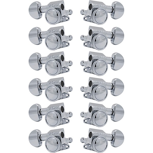 GROVER Mid-Size Roto-Grip Locking Rotomatics 505 Series Tuning Machines Chrome 6+6