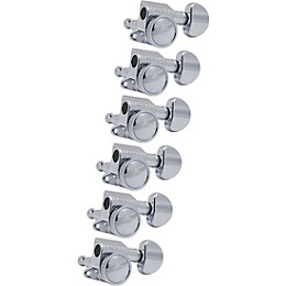 GROVER Mid-Size Roto-Grip Locking Rotomatics 505 Series Tuning Machines Chrome 6-in-line
