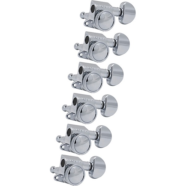 GROVER Mid-Size Roto-Grip Locking Rotomatics 505 Series Tuning Machines Chrome 6-in-line