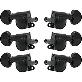 GROVER Mid-Size Rotomatics 205-18 Series Tuning Machines Black Chrome 3+3