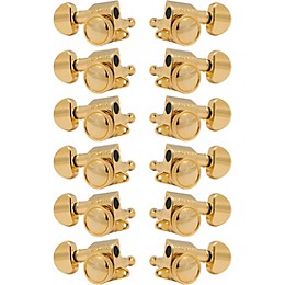GROVER Mid-Size Roto-Grip Locking Rotomatics 505 Series Tuning Machines Gold 6+6