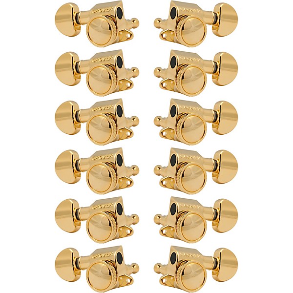 GROVER Mid-Size Roto-Grip Locking Rotomatics 505 Series Tuning Machines Gold 6+6