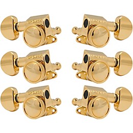 GROVER Mid-Size Roto-Grip Locking Rotomatics 505 Series Tuning Machines Gold 3+3