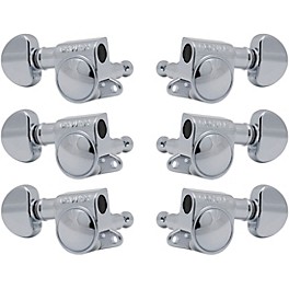 GROVER Mid-Size Rotomatics 205-18 Series Tuning Machines Chrome 3+3