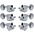 GROVER Mid-Size Rotomatics 205-18 Series Tuning Machin... GROVER Mid-Size Rotomatics 205-18 Series Tuning Machines Chrome 3+3