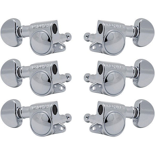 GROVER Mid-Size Rotomatics 205-18 Series Tuning Machines Chrome 3+3