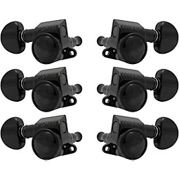 GROVER Mid-Size Roto-Grip Locking Rotomatics 505 Series Tuning Machines Black Chrome 3+3