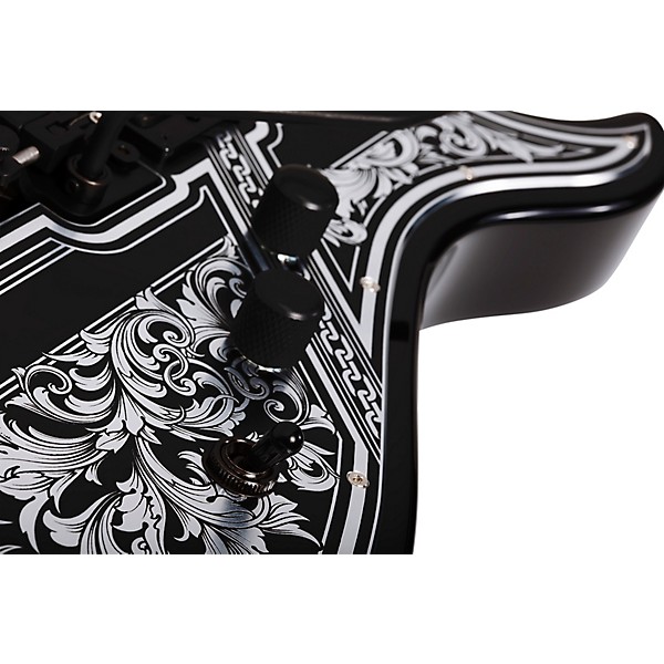 Schecter Guitar Research Avenger FR Przym Palladium Electric Guitar Gloss Black