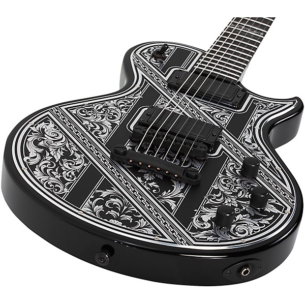 Schecter Guitar Research Solo-II Przym Palladium Electric Guitar Gloss Black