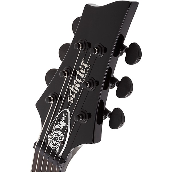 Schecter Guitar Research V-1 Przym Palladium Electric Guitar Gloss Black