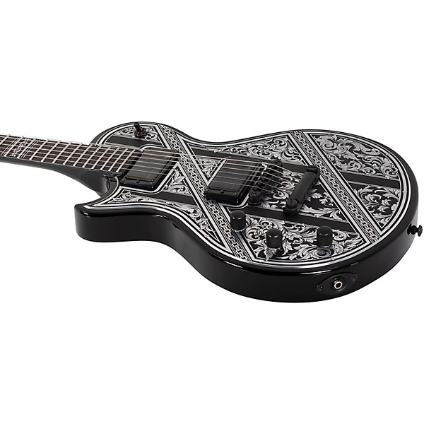 Schecter Guitar Research Solo-II Przym Palladium Left Handed Electric Guitar Gloss Black
