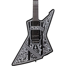 Schecter Guitar Research E-1 FR Przym Palladium Electric Guitar Gloss Black