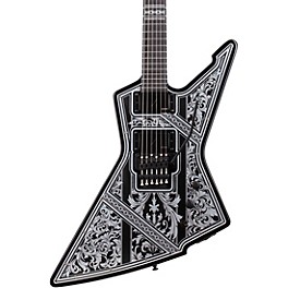 Schecter Guitar Research E-1 FR Przym Palladium Electric Guitar Gloss Black