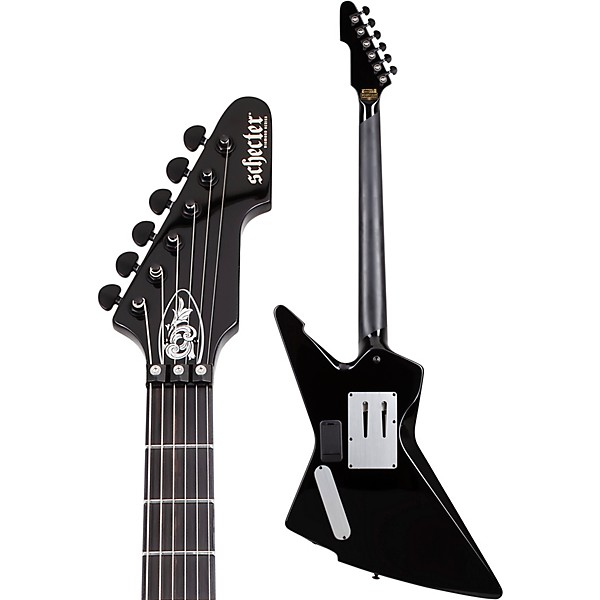 Schecter Guitar Research E-1 FR Przym Palladium Electric Guitar Gloss Black
