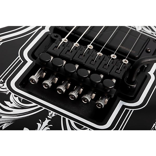 Schecter Guitar Research E-1 FR Przym Palladium Electric Guitar Gloss Black