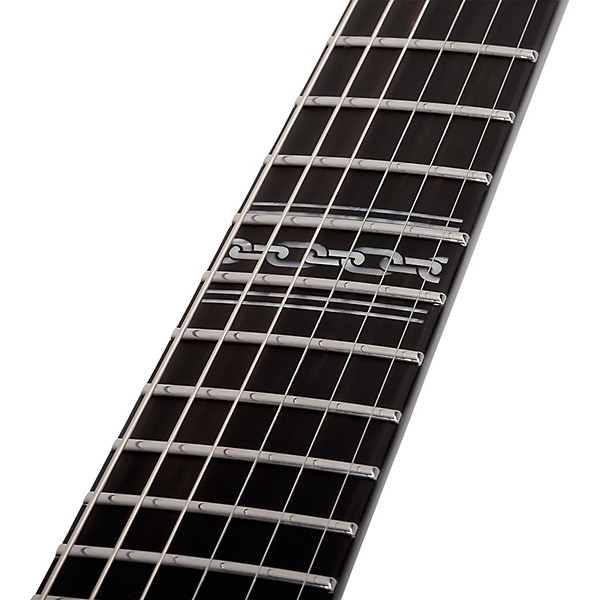 Schecter Guitar Research E-1 FR Przym Palladium Electric Guitar Gloss Black