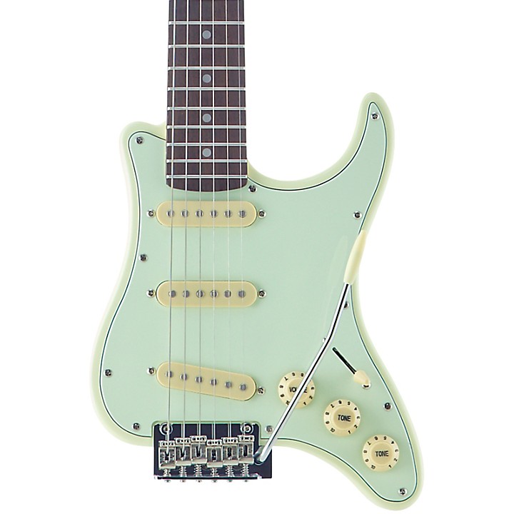 Traveler Guitar Travelcaster ホワイト/グリーン Traveler Guitar Travelcaster Deluxe - Surf Green | Sweetwater
