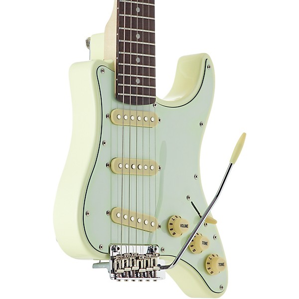 Traveler Guitar Travelcaster Deluxe Electric Travel Guitar Olympic White