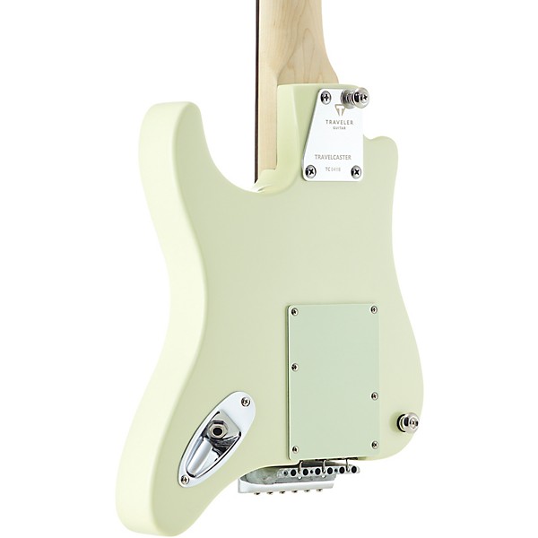 Traveler Guitar Travelcaster Deluxe Electric Travel Guitar Olympic White