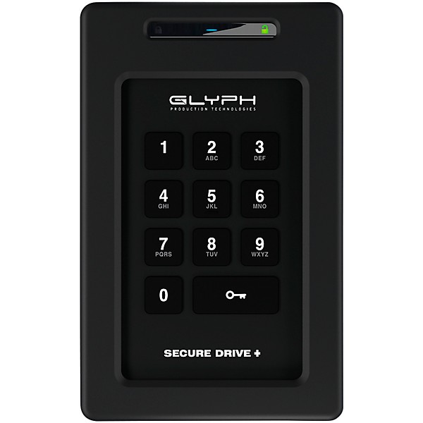 Glyph SecureDrive+ Professional Encrypted Hard Drive with Keypad 2 TB
