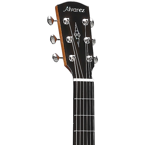 Open Box Alvarez LF70e Herringbone Laureate Series Folk-OM Acoustic-Electric Guitar Level 2 Sunset 197881330439