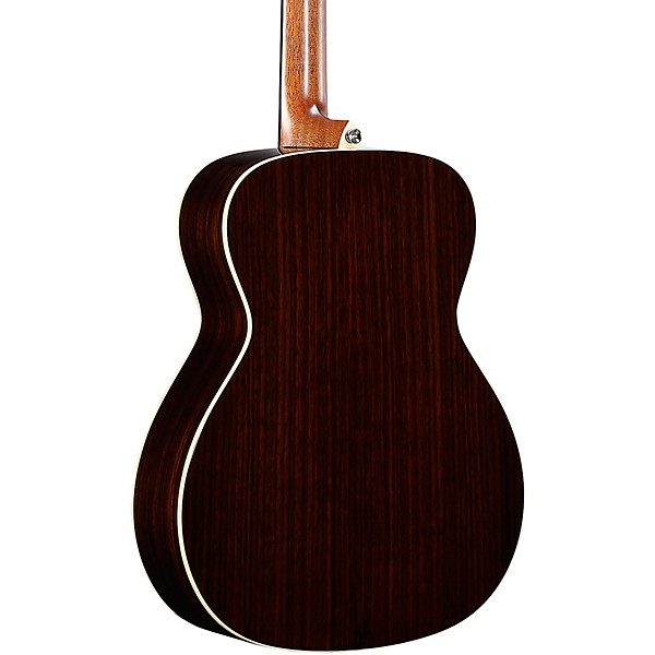 Alvarez LF70e Herringbone Laureate Series Folk-OM Acoustic-Electric Guitar Blacktop