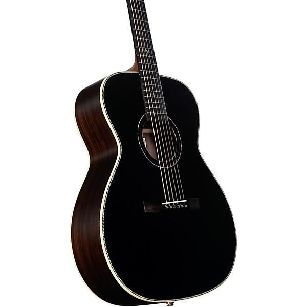 Alvarez LF70e Herringbone Laureate Series Folk-OM Acoustic-Electric Guitar Blacktop