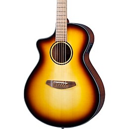 Breedlove Discovery Spruce-Mahogany Left-Handed Concert Acoustic-Electric Guitar Edge Burst