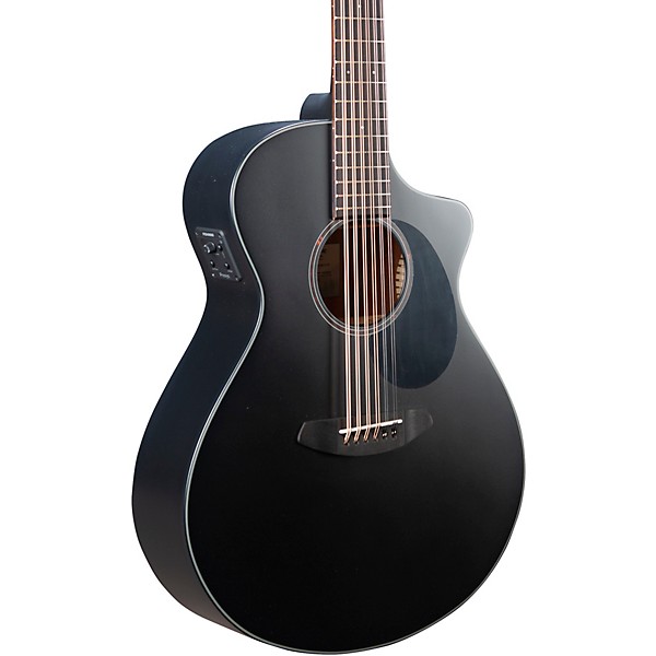 Open Box Breedlove Discovery Double Course 12-String Spruce-Mahogany Concert Acoustic-Electric Guitar Level 2 Satin Black ...